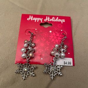 Snowflake Dangle Earrings